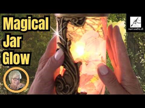 Recycling Glass Jars | Beautiful Decoupage Makeover with Ornate Details