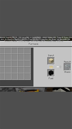 making glass bottles #minecraft