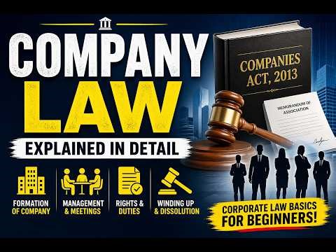 Company Law Explained in Detail | Corporate Law Basics for Beginners