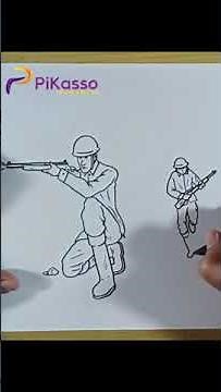 How to Draw a Battlefield Scene Easy in Less Than One Minutes