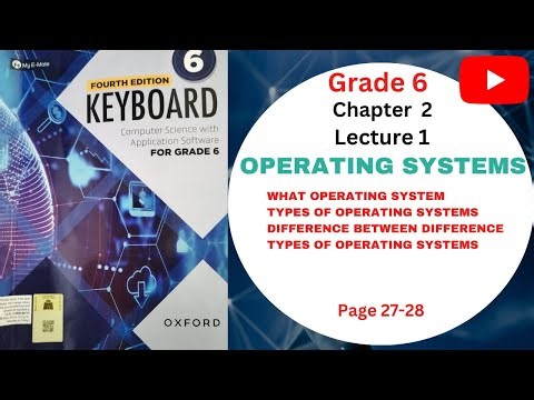 WHAT IS OPERATING SYSTEM & DIFFERENCE IN TYPES | LEC-1 | UNIT-2 | OXFORD | GRADE 6 |REAL LIFE STUDY