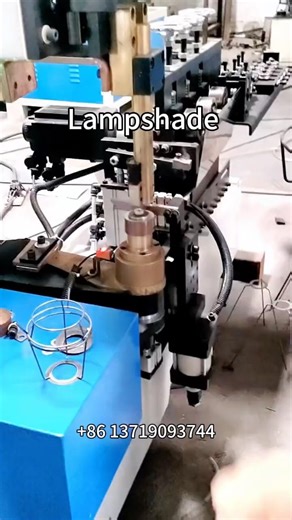 Lampshade automatic making machine lightings metal wire covers baskets making machine #lighting