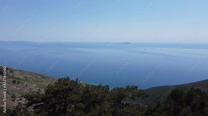Beautiful landscape in Albania with mountains