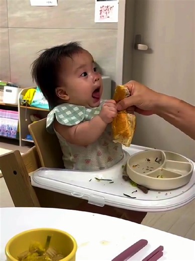 Sneaky people want to take my food. But I’ve got everything under control. 🌭🍔🥗 #food #yummy #dad #mom #baby