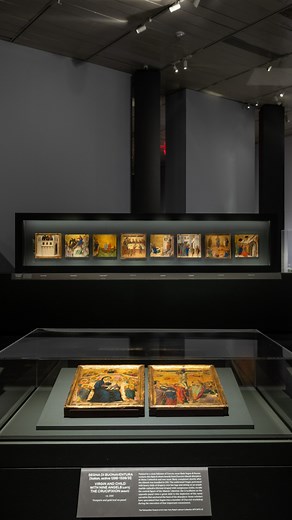 Take a closer look at Duccio's Maestà, the celebrated Sienese altarpiece that unites masterpieces from The Met, the National Gallery, London, and museums and collections around the world. Met Curator Stephan Wolohojian and Caroline Campbell, Director of the National Gallery of Ireland, explore the intricate panels that defined Siena's cathedral created during a pivotal moment in Italian Renaissance art. Discover this extraordinary work and more in "Siena: The Rise of Painting, 1300–1350," on vie