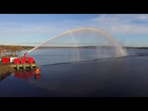 Fire Fighting Systems, full scale monitor testing.
