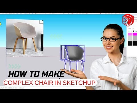 sketchup tutorial | How to create chair in sketchup | #1