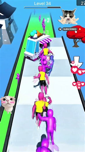 SLAP & RUN Level 34 – UNSTOPPABLE SLAP RUSH! 🤚🔥 Crazy Knockout Run! #shorts