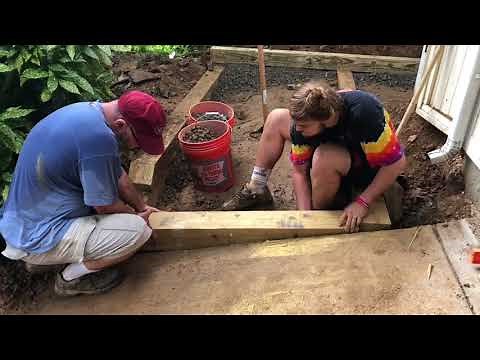 How To Build Outdoor Stairs / Garden Stairs