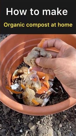 How to make easy organic compost at home | Making organic compost