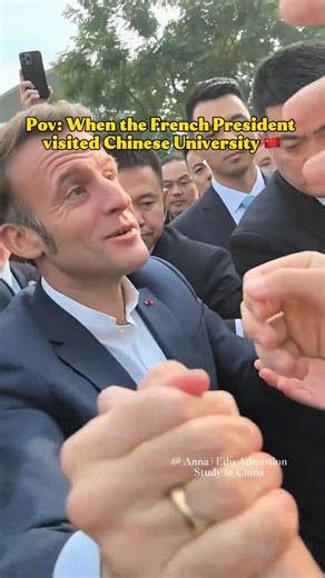 Anna Admission on Instagram: "During official visit to China, French President Emmanuel Macron toured Sichuan University, engaging with students and faculty in academic exchanges #studyinchina #scholarship #chineseuniversity #china #chinese #sichuanuniversity #campus #campuslife #french #chineseculture #chengdu"