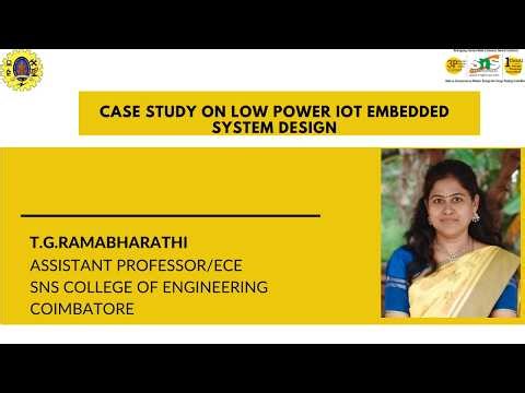 Case study on Lowpower IOT Embedded Systems | Embedded Systems | SNS institutions