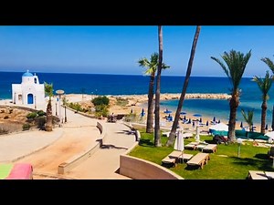THE GOLDEN COAST BEACH HOTEL 4*, PROTARAS, CYPRUS. 4K VIRTUAL TOUR.
