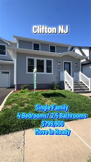 📍 Clifton, NJ 🏡 Single-Family Home 🛏️ 4 Bedrooms 🛁 2 Full Bathrooms 1 Half Bath 📐 Over 2,500 Sq. Ft. ✨ Fully renovated with an open-concept layout, finished basement, attached garage & move-in ready! 💲 $799,900 📩 Contact me for a private tour! Erika Chavez 📞 862-226-1052 #FYP #CliftonNJ #MoveInReady #NJRealtor #HouseHunting