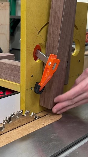 Tenoning jigs aren't just for tenons 😁 #tenoningjig #shopjigs #tipsandtricks #furnituremaker #woodworking #woodworker #kjsawdust #shopsounds | KeithJohnson_CustomWoodworking