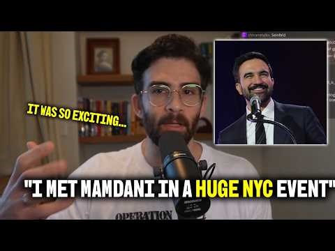 HasanAbi met Mamdani and his wife at a fantastic event in NYC 📍