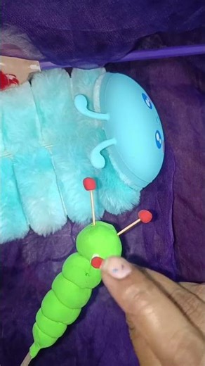 Caterpillar craft #diy#artandcraft #artandcraft #art #airdryclay #ytviralshorts #trendingshorts#cute