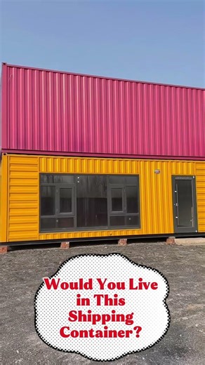 The Most Vibrant Modular Container Home You'll Ever See! 🏠✨ #containerhome
