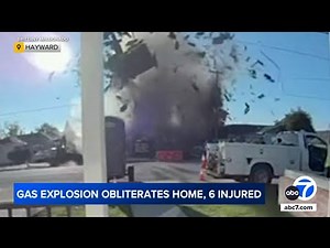 Massive gas explosion obliterates California home, injures 6 people
