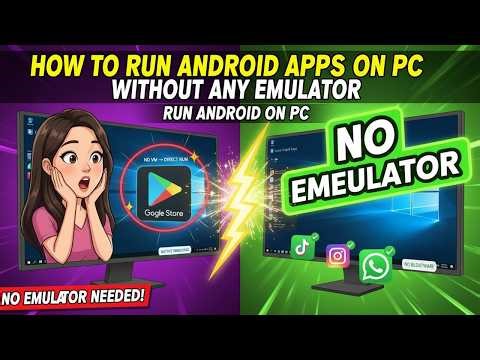 How to run Android Apps on PC without any Emulator