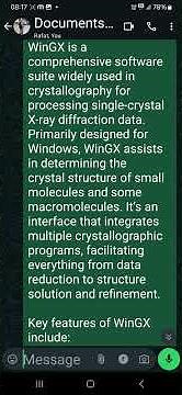 winGX software