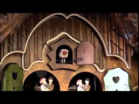 Chalet Cuckoo Clock - Animated | Water Wheel | Dancers | #86740T