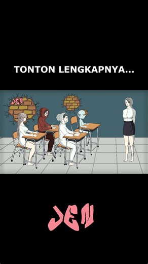 HANTU SEKOLAH #shorts #animasi #pocongsensasi #animation