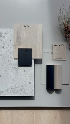 polytec on Instagram: "Let’s take a look back on polytec’s June Mood Board of the Month featuring: polytec Angora Oak Woodmatt polytec Tivoli Ceppo Smooth polytec Oyster Grey Matt or Smooth polytec Black Woodmatt #polytecMoodBoardoftheMonth #MoodBoardoftheMonth Find more Inspiration: https://www.polytec.com.au/inspiration/"