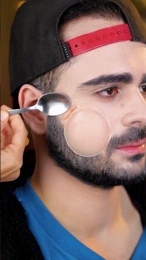 Cool Santa makeup transformation 🎄💄😎 #halloween #funny