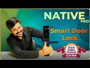 🔐 Native Smart Door Lock Pro 🤩 7-Way Unlock & Free Install ⚡ Amazon Great Indian Festival Deal 🎊