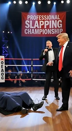 TRUMP VS. ROUHANI: The Knockout Slap of the Century! 🥊 Professional Slapping Championship Parody