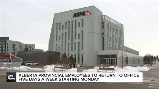 Alberta provincial employees to return to office five days a week starting Monday