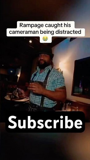 Rampage Jackson caught his cameraman being distracted by women