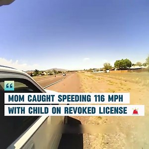 73K views · 494 reactions | Mom Caught Speeding 116 MPH With Child On Revoked License  on april 19, 2024, new mexico highway patrol officers pulled over a white dodge sedan traveling 116 mph in a 75 mph zone, highlighting the dangers of reckless driving and the importance of following traffic laws, especially with a child onboard. #roadsafety #trafficstop #publicsafety #communityawareness #copwatch | Mamacops01 | Facebook