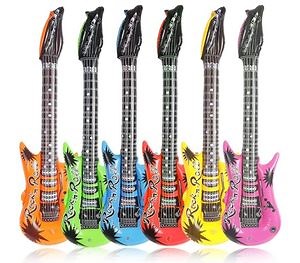[Hot Item] Assorted Colors Party Decoration PVC Rock Star Inflatable Guitar