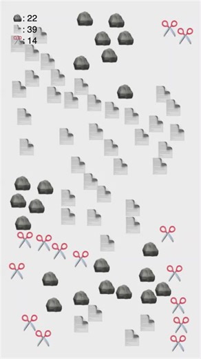 Rock Paper Scissors Simulation Game Showdown
