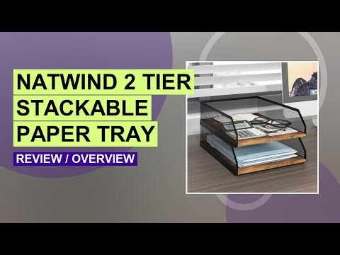 Natwind 2-Tier Stackable Paper Tray Review: Durable & Space-Saving Desk Organizer!