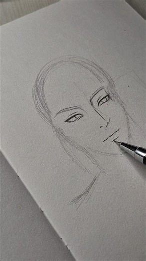 Drawing my own mirror selfie #shorts #art