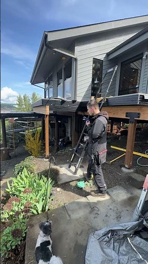 Installing a set of stair stringers