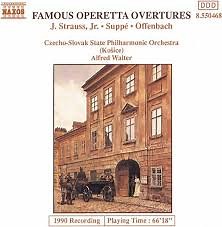 J. Strauss, Jr. / Suppé / Jacques Offenbach / Czecho-Slovak State Philharmonic Orchestra (Košice), Alfred Walter - Famous Operetta Overtures