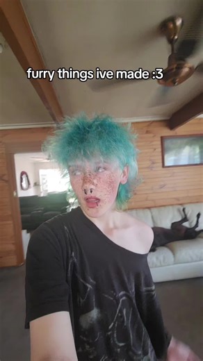 Furry Art Showcase: Creative Pink Shorts Fun