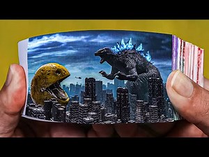Godzilla Vs Pac-Man Flip Book