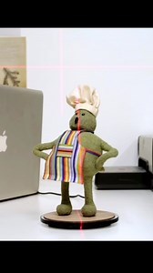 Just a glimpse into the amount of work that went into making the tiny tiny figurine y’all….we had to scan chef to get a perfect digital replica of him which as you can see was NOT easy. Pre-order yours today there will be a VERY limited run of these so don’t miss out!!! | The Tiny Chef Show