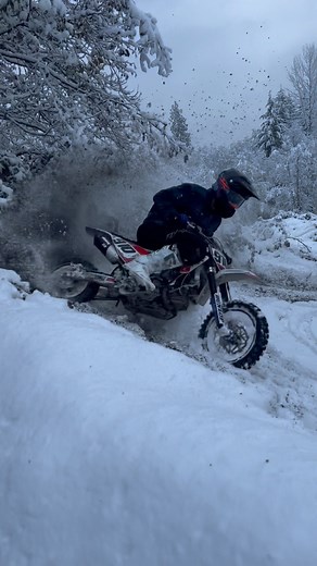423K views · 44K reactions | Had to fire up the @bbrmotorsports 1 off Husky pit bike to rip some snow. This thing rocks a Daytona 190 engine with a 12” rear wheel, and 14” front wheel (same size as a 110). @motocrossactionmag did a in-depth video on this bike a few years ago that you can find on their YouTube. @bbrmotorsports @motosportinc #minibike #pitbike | Carson Brown | Facebook