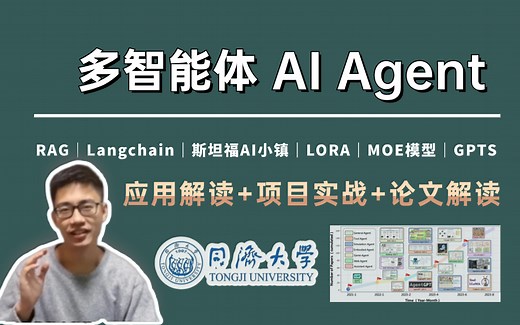 【自学AI Agent】绝对是我在B站见过最全的Agent智能体行业落地应用实战教程！MOE模型、LORA、RAG