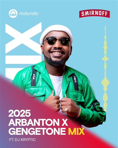 DJ Kryptic drops his debut Arbantone x Gengetone Kenyan Mix 2025 ft. Ndovu Kuu Stream it and Download via https://mdundo.com/song/5878558 #MdundoMixes #MdundoKE #WeDoWe #UnleashYourEdgeFiesta 3.0! | Mdundo
