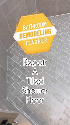 DIY Tile Shower Pan Repair Tutorial