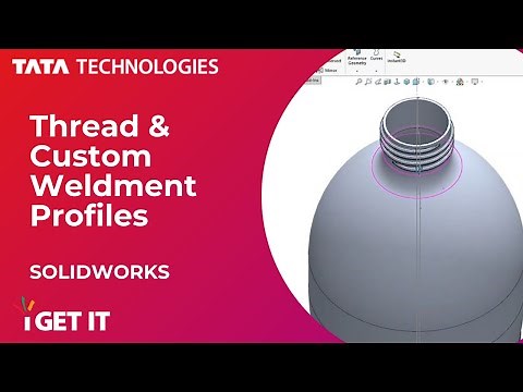 How to draw Custom Weldment Profiles & Thread Profiles in SOLIDWORKS