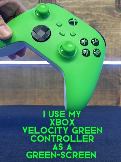I used my Velocity Green Xbox controller as a green-screen! Using After Effects, I keyed in some cool video footage. It'd be cool to see what other VFX peeps do to THEIR green Xbox controllers! #newegg #tech#techtok #xbox #xboxcontroller #controller #gamecontroller #wirelesscontroller #wirelessgamecontroller #gaming #greenscreen #vfx #visualeffects