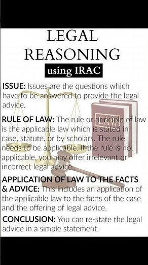 LEGAL REASONING USING IRAC #shorts #trending #youtubeshorts